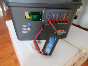 Power Pack with Amp-hr Meter attached