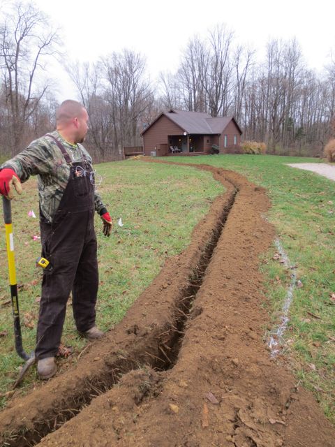 The finished Trench for Power and Data 